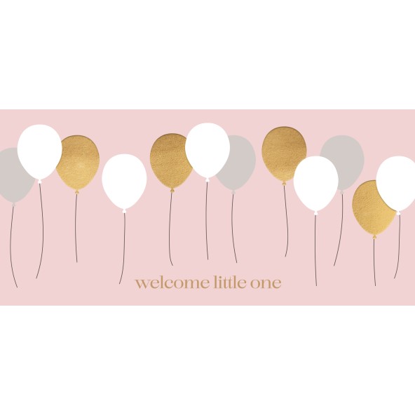 Glückwunschkarte Welcome little one (Girl)