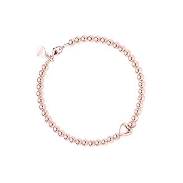 Kugelarmband Herz 18 Karat Roségold