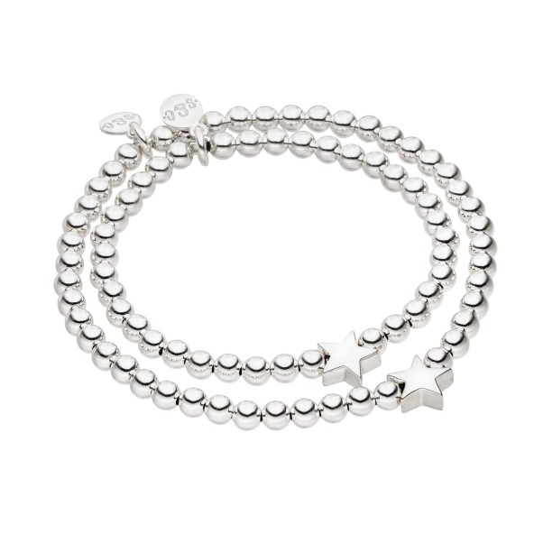 Mutter & Tochter Set Stern Sterlingsilber
