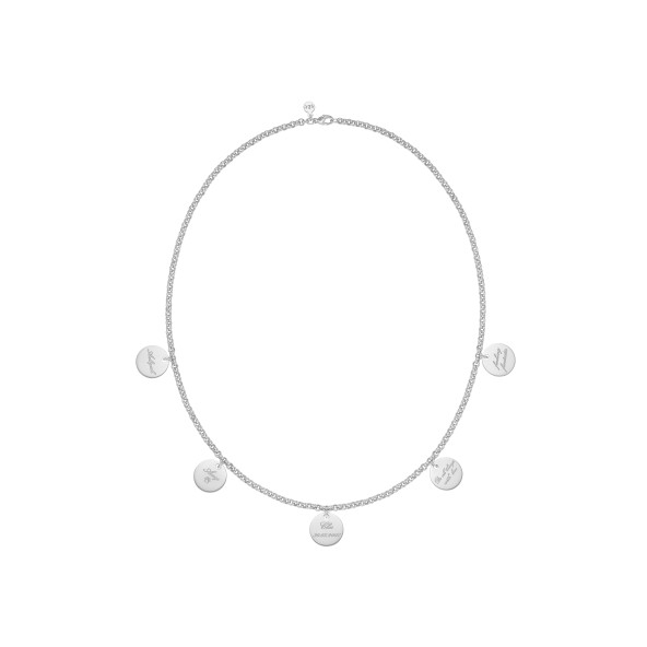 solid family necklace 18 karat rose gold