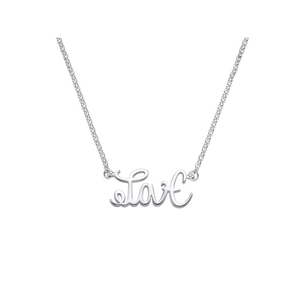 Necklace Love-Hate 18 Karat White Gold